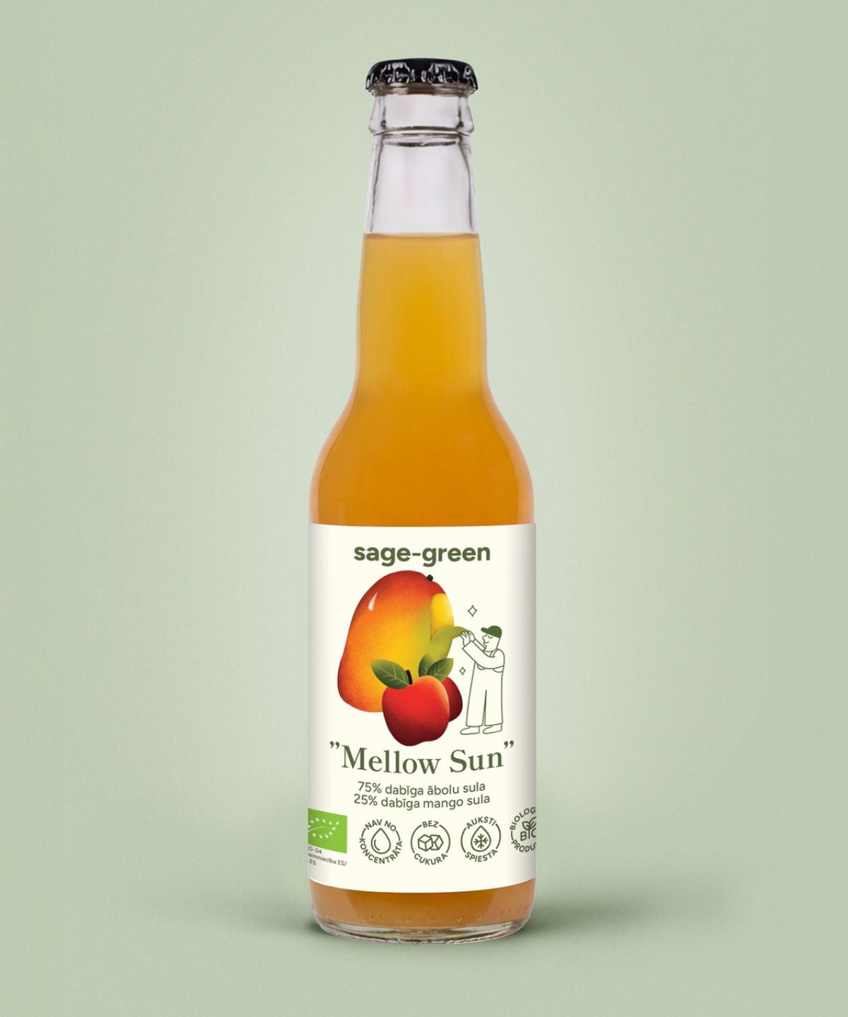 Organic apple and mango juice