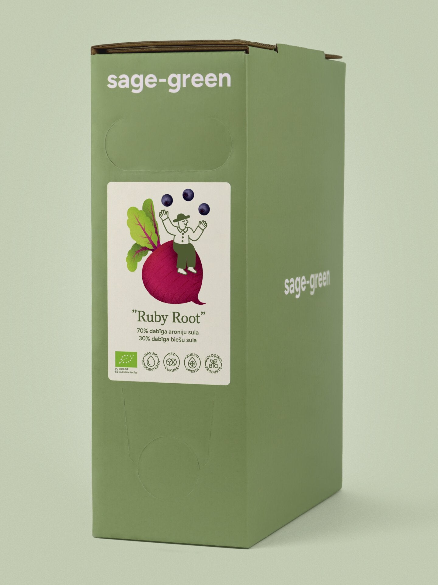 Ruby Root – bioloģiskā aroniju un biešu sula 3 L