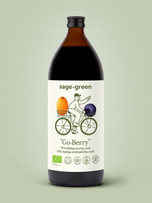 Go Berry - 100% bioloģiskā aroniju un smiltsērkšķu sula 1000ml