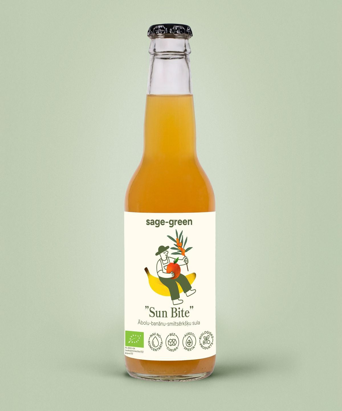 Organic Apple, sea buckthorn and banana juice